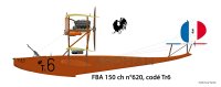 Hydravion FBA 150 HP n°620, codé Tr6